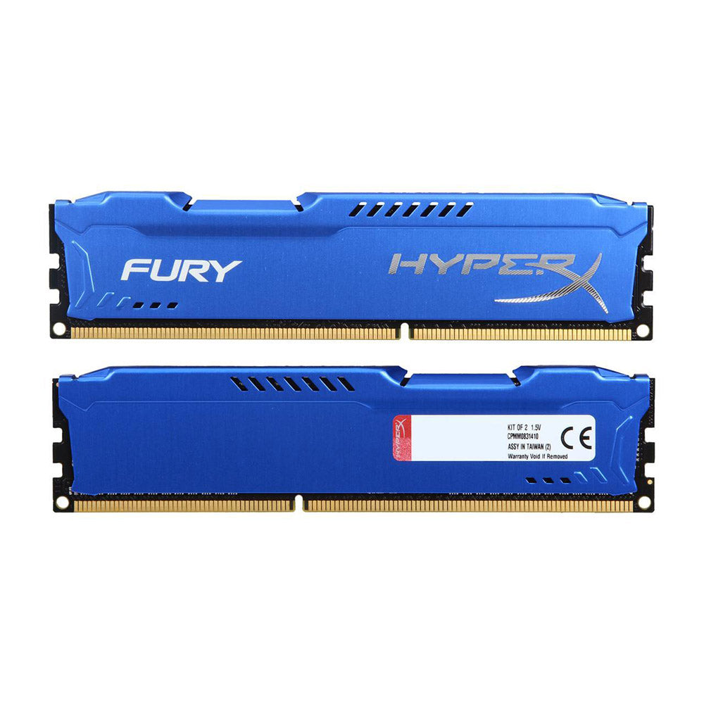 HyperX Fury Blue 8GB (2x4GB) DDR3 1600MHz CL10 Desktop Memory