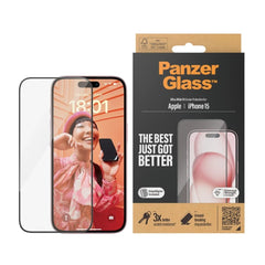 PanzerGlass Ultra-Wide Fit Screen Protector for iPhone 15