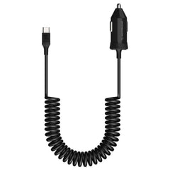 Scosche 20W USB-C PD Car Charger w/ Coiled Cable