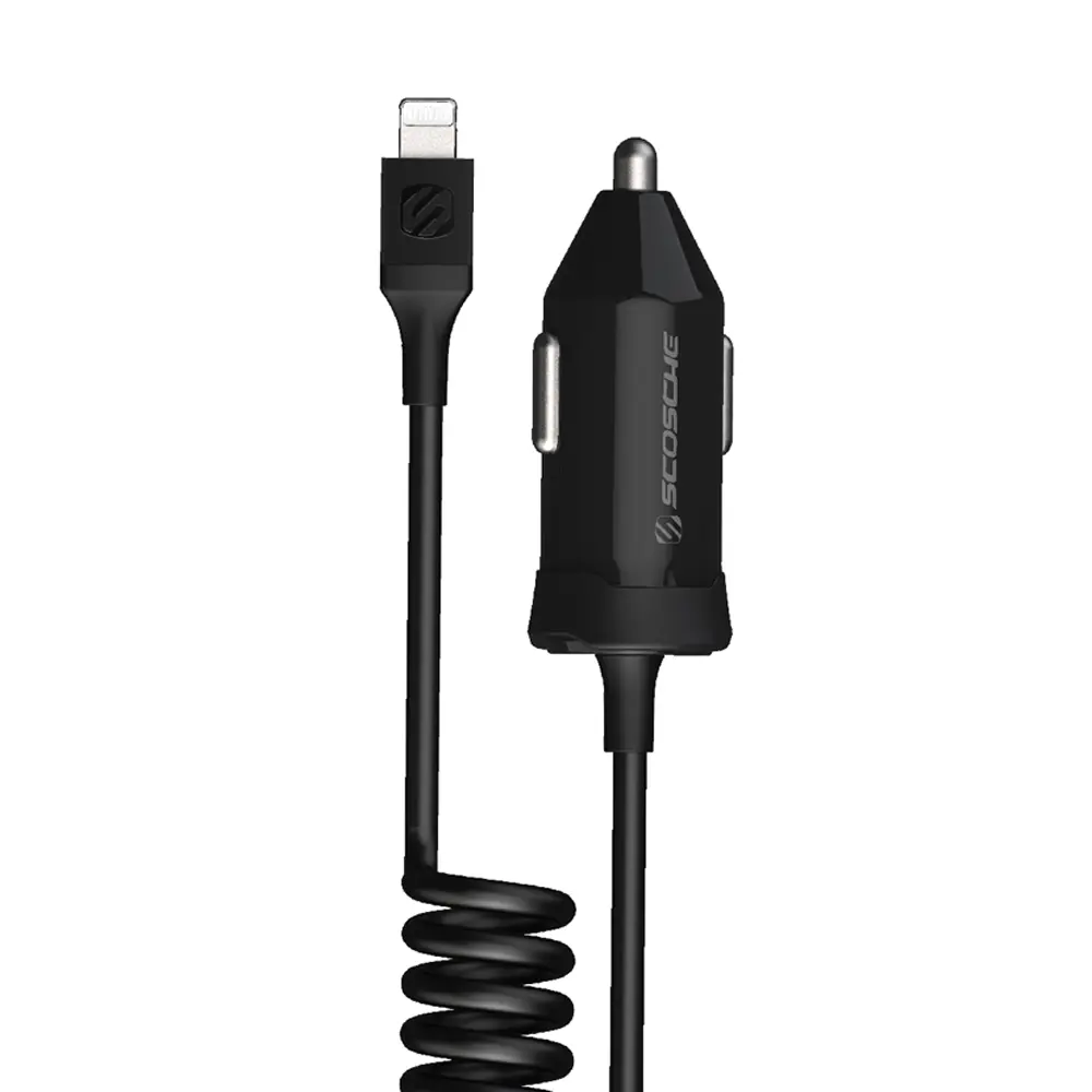 Scosche 20W Lightning PD Car Charger w/ Coiled Cable