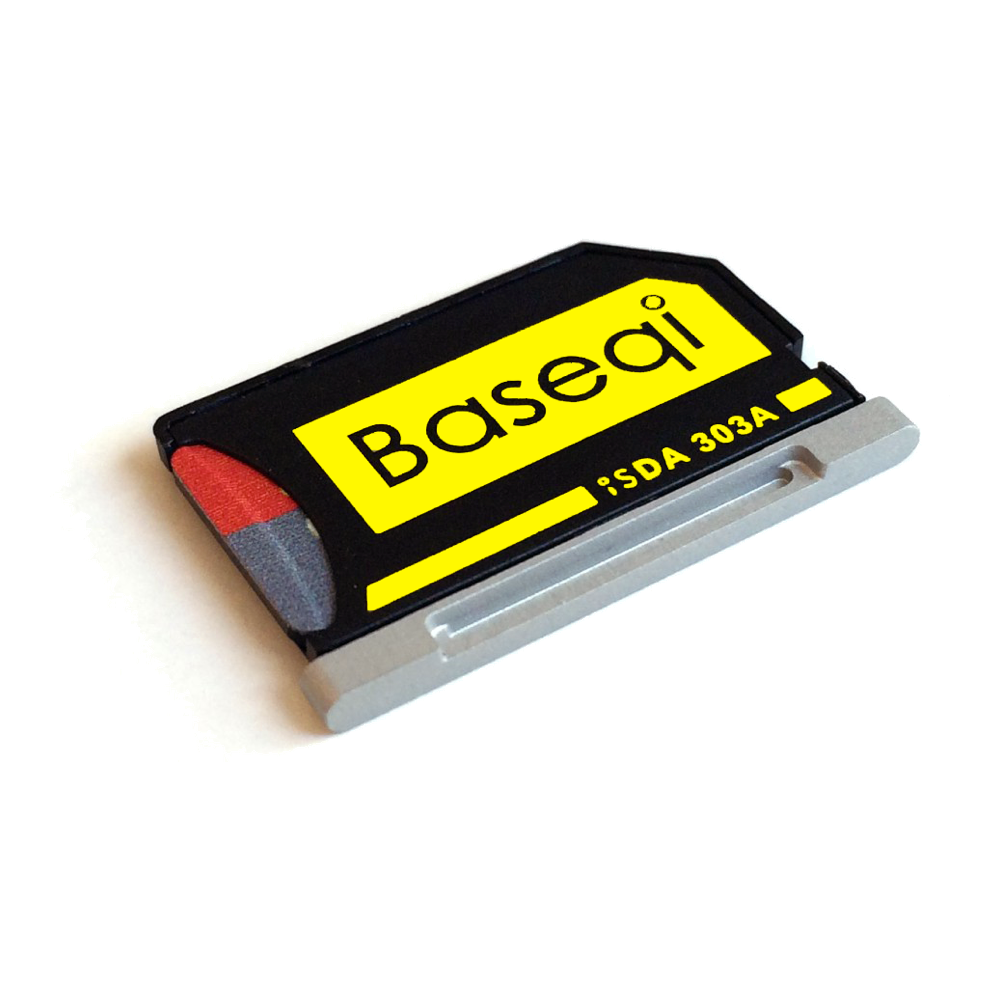 BaseQi Stealth Drive Aluminium MicroSD Adapter