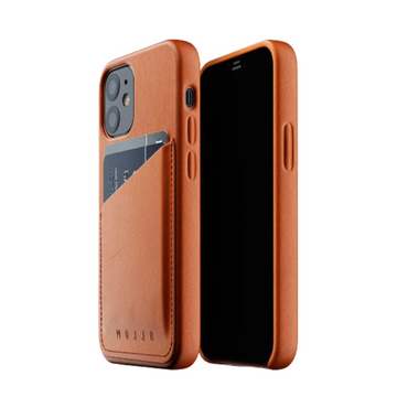 Mujjo Full Leather Wallet Case for iPhone 12 Mini
