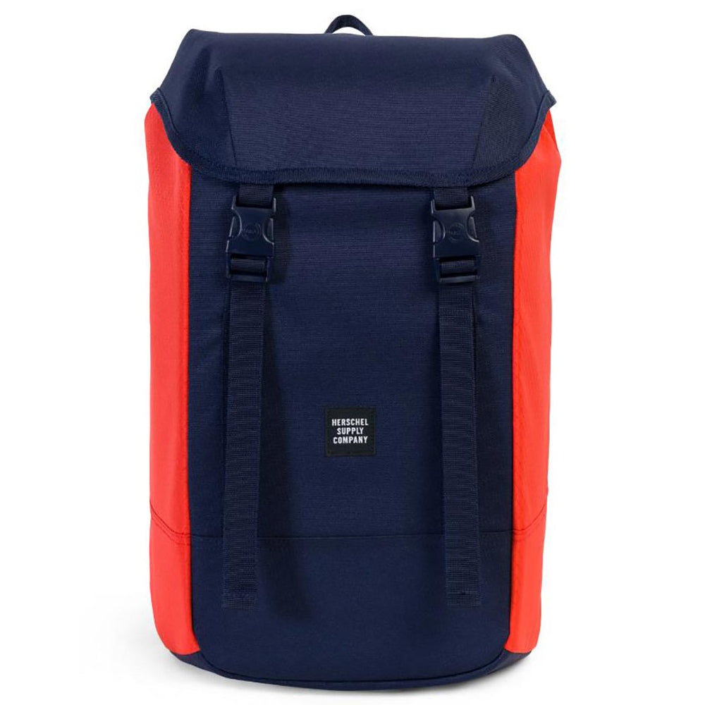 Herschel 600D Poly Iona Backpack - Peacoat/Hot Coral