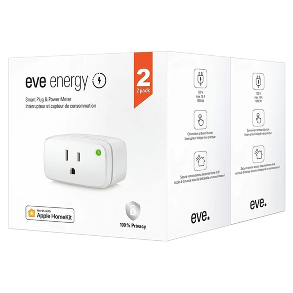 Eve Energy Smart Plug & Power Meter 3rd Gen (2 Pack)