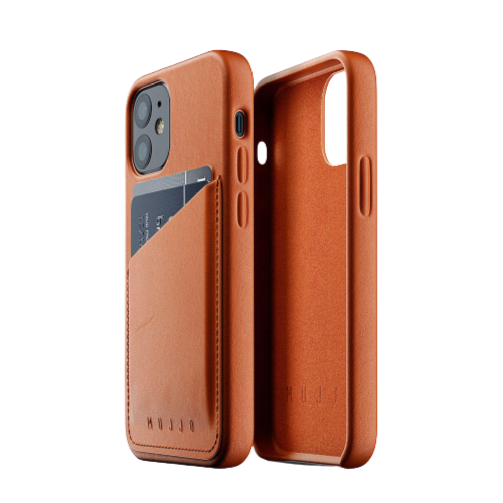 Mujjo Full Leather Wallet Case for iPhone 12 Mini