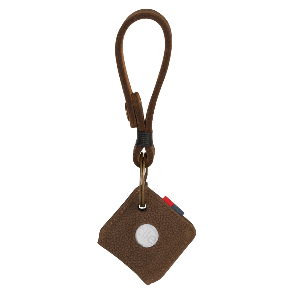 Herschel Key Chain | Tile Brown Pebbled Nubuck