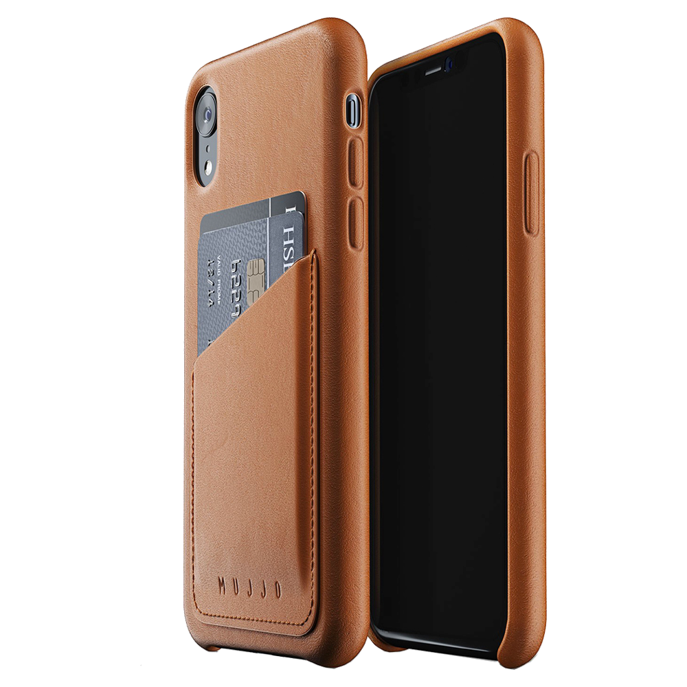 Mujjo Leather Wallet Case for iPhone Xr