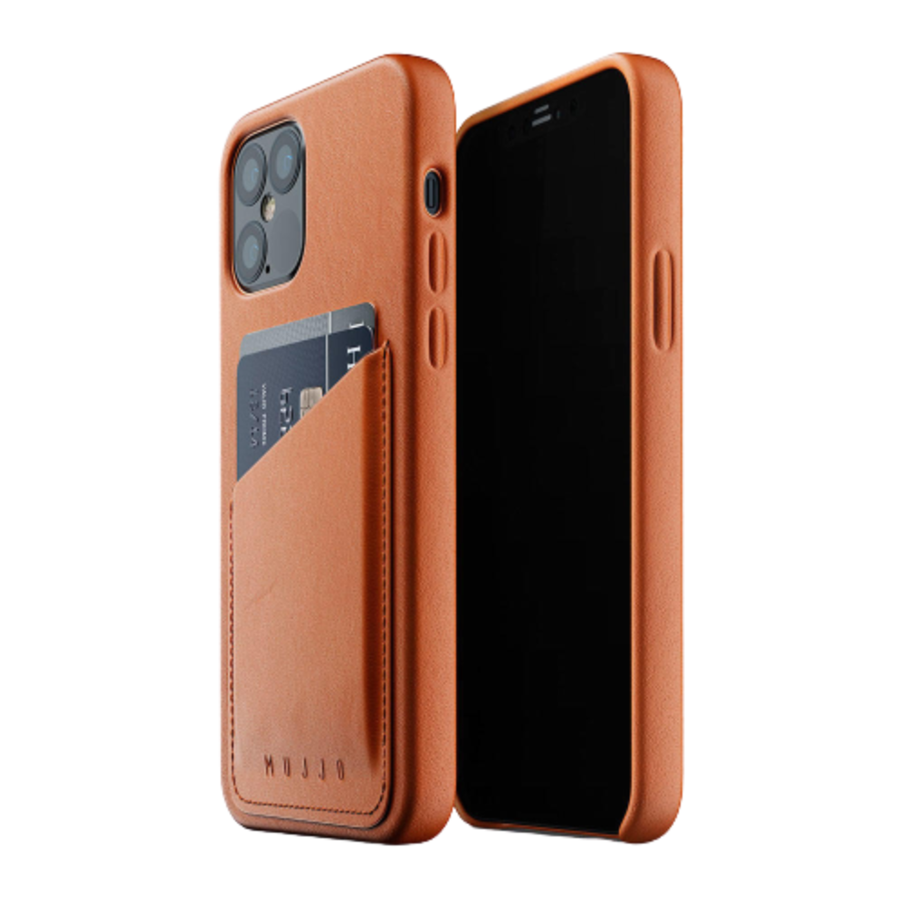 Mujjo Full Leather Wallet Case for iPhone 12/iPhone 12 Pro