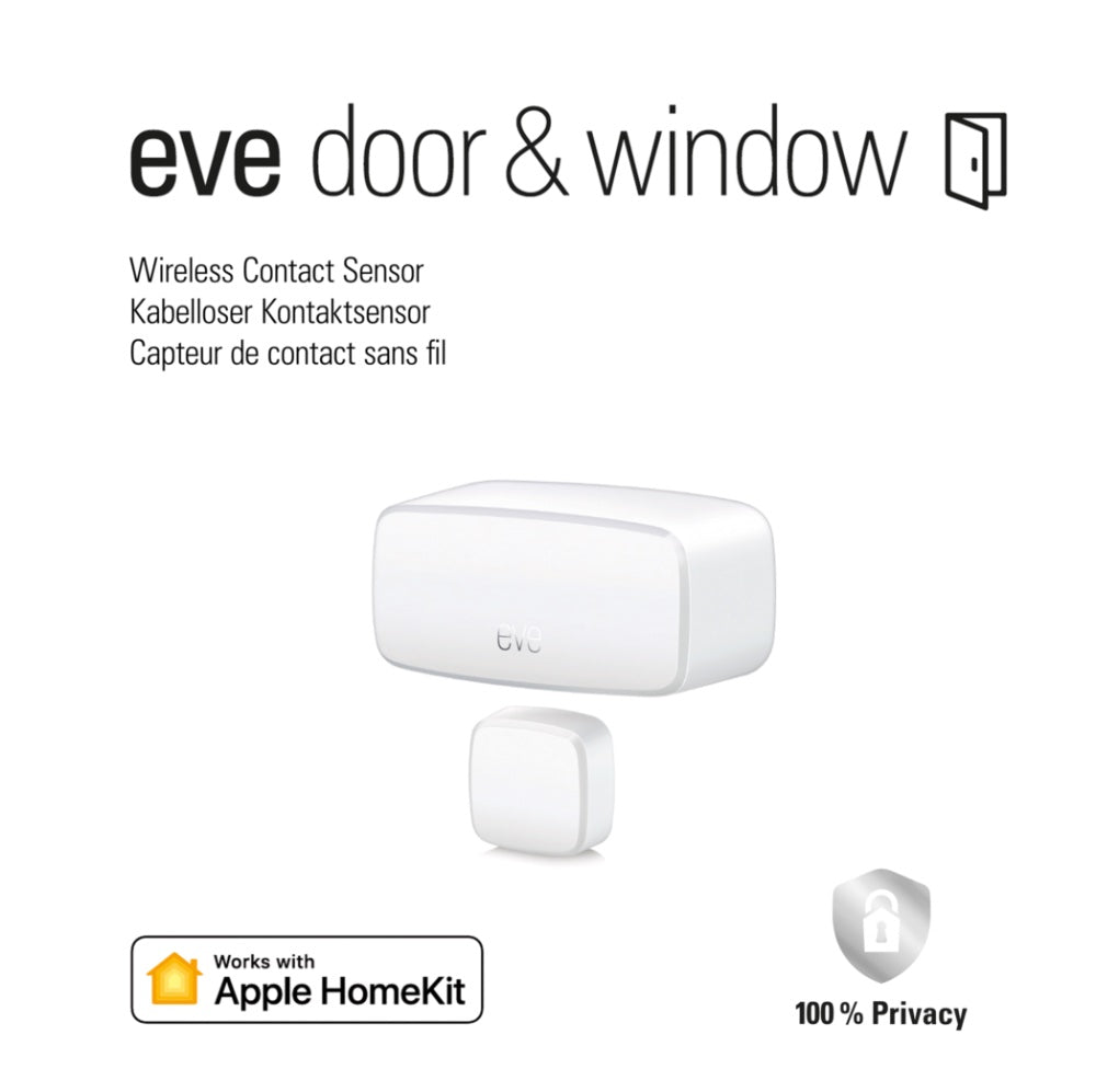 Eve Door & Window Wireless Contact Sensor (3 Pack)